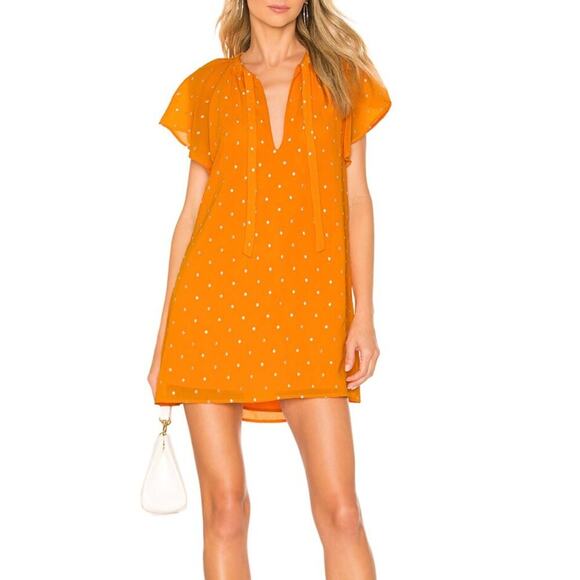 Revolve Privacy Please Miah Orange Mini Dress - Picture 1 of 10